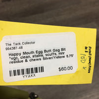 Egg Butt Gag Bit *vgc, clean, stains, scuffs, mnr residue & chews
