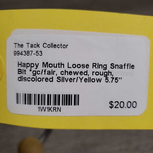 Loose Ring Snaffle Bit *gc/fair, chewed, rough, discolored