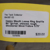 Loose Ring Snaffle Bit *gc/fair, chewed, rough, discolored
