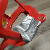 Wall Mount Bridle Rack *gc, tape, chipped & cracked
