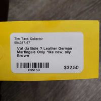 Leather German Martingale Only *like new, oily