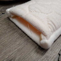 Fleece Quilt Girth Cover *xc/like new, clean, mnr hair & dirt?stain, older
