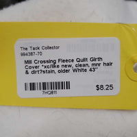 Fleece Quilt Girth Cover *xc/like new, clean, mnr hair & dirt?stain, older
