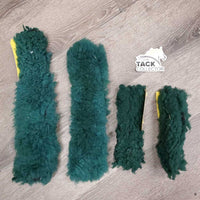 4 Thick/Long Halter Fuzzies *vgc, clean, clumpy, faded, mnr hair
