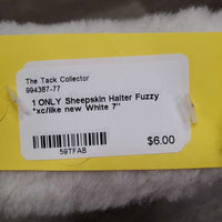 1 ONLY Sheepskin Halter Fuzzy *xc/like new