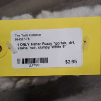 1 ONLY Halter Fuzzy *gc/fair, dirt, stains, hair, clumpy

