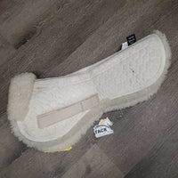 Quilt Sheepskin Shimmable Half Pad, 0 shims *gc, stains, dirt, clumpy, mnr thinniing