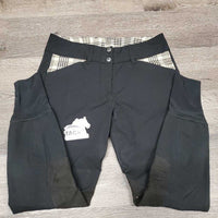Euro Seat Breeches *vgc/gc, mnr stains, seam puckers, leg & seat rubs, v.pilly lining