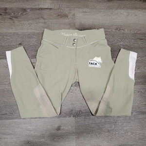 Euro Seat Breeches *gc, seam puckers, stained seat & legs, rubs, pills, dingy, mnr undone seam