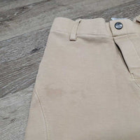 JUNIORS Hvy Cotton Riding Breeches, Pull On *vgc, older, mnr stains & faded
