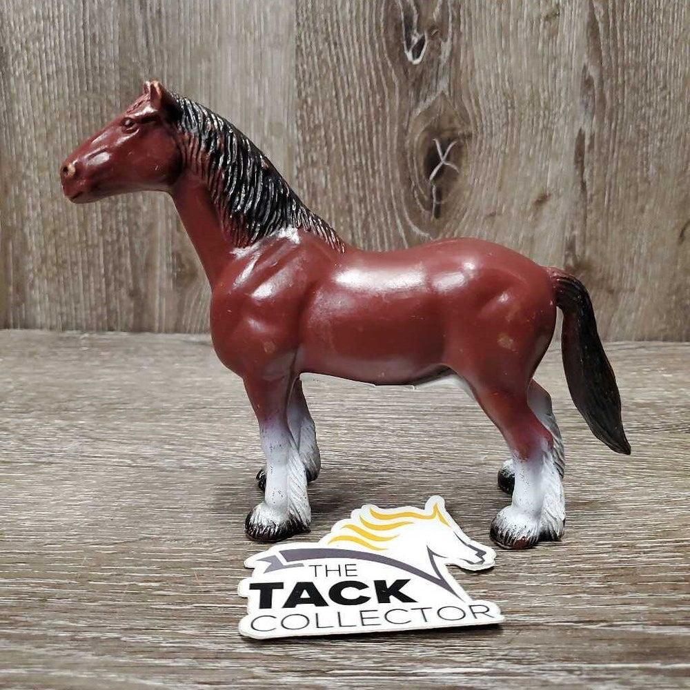 Hollow Plastic Toy Horse *gc, older, scuffs, rubs, scratches, chipped ear