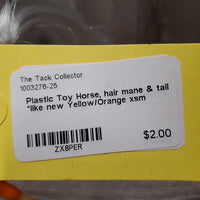 Plastic Toy Horse, hair mane & tail *like new