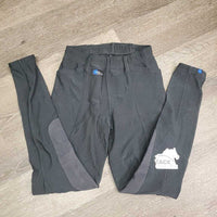 Ribbed Riding Tight Breeches, Pull On, 2 Thigh Pockets *vgc, mnr hair, cut tags, older
