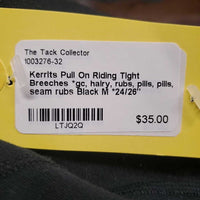 Pull On Riding Tight Breeches *gc, hairy, rubs, pills, pills, seam rubs
