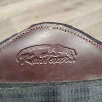 Tall Leather Hind Pinch Boots, velcro *vgc, mnr dirt, dust & curled edges
