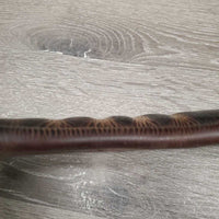 Large Padded Belly Girth, x1 els, D Ring *gc, older, clean, v.scraped, deep/hard creases & folds
