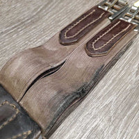 Padded Girth, x1 els *gc/fair, rough creases, clean & film/residue, older, broken elastic edge, stain
