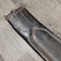 Padded Girth, x1 els *gc/fair, rough creases, clean & film/residue, older, broken elastic edge, stain
