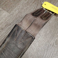 Padded Girth, x1 els *gc/fair, rough creases, clean & film/residue, older, broken elastic edge, stain
