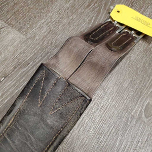 Padded Girth, x1 els *gc/fair, rough creases, clean & film/residue, older, broken elastic edge, stain