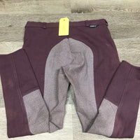 Full Seat Hvy Cotton Breeches *gc, dirt, hair, puckers, older, faded, stains?
