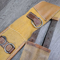 Cotton Web Lungeing Surcingle, Girth *fair, missing D Ring, torn edges, slices, stains, rough, older