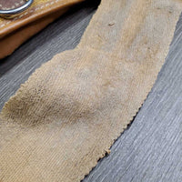 Cotton Web Lungeing Surcingle, Girth *fair, missing D Ring, torn edges, slices, stains, rough, older
