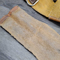 Cotton Web Lungeing Surcingle, Girth *fair, missing D Ring, torn edges, slices, stains, rough, older