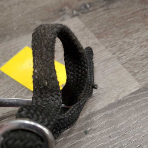 JUNIORS Pr Roller Ball Spurs, Leather & Braided Nylon Spur Straps *gc, mismatched, clean & mnr dirt