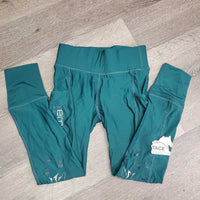Sticky Full Seat Riding Tight Breeches, Pull On, Thigh Pockets *gc/fair, seams: rubs, undone stitching

