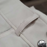 Full Sticky Seat Breeches *gc/fair, dingy, pulled seat seams, stained seat & legs, rubs, pills, seam puckers, undone stitching, peeled stickies
