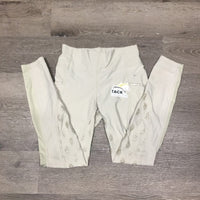 Pull On Full Sticky Seat Breeches, thigh pockets, bling *vgc, seam puckers, mnr rubs & pills
