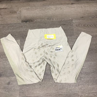 Pull On Full Sticky Seat Breeches, thigh pockets, bling *vgc, seam puckers, mnr rubs & pills
