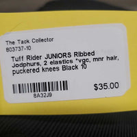 JUNIORS Ribbed Jodphurs, 2 elastics *vgc, mnr hair, puckered knees
