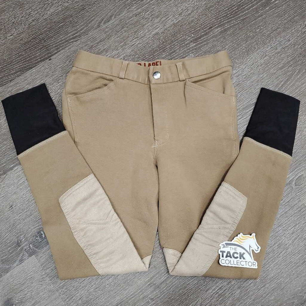 BOYS Hvy Cotton Breeches *gc, knee hole, knee puckers, mnr faded, seam puckeres, older?