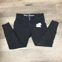 Full Seat Breeches *vgc/gc, seam puckers, snags, threads, hole/unstitched seat seam
