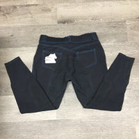 Full Seat Breeches *vgc/gc, seam puckers, snags, threads, hole/unstitched seat seam
