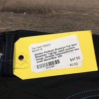 Full Seat Breeches *vgc/gc, seam puckers, snags, threads, hole/unstitched seat seam
