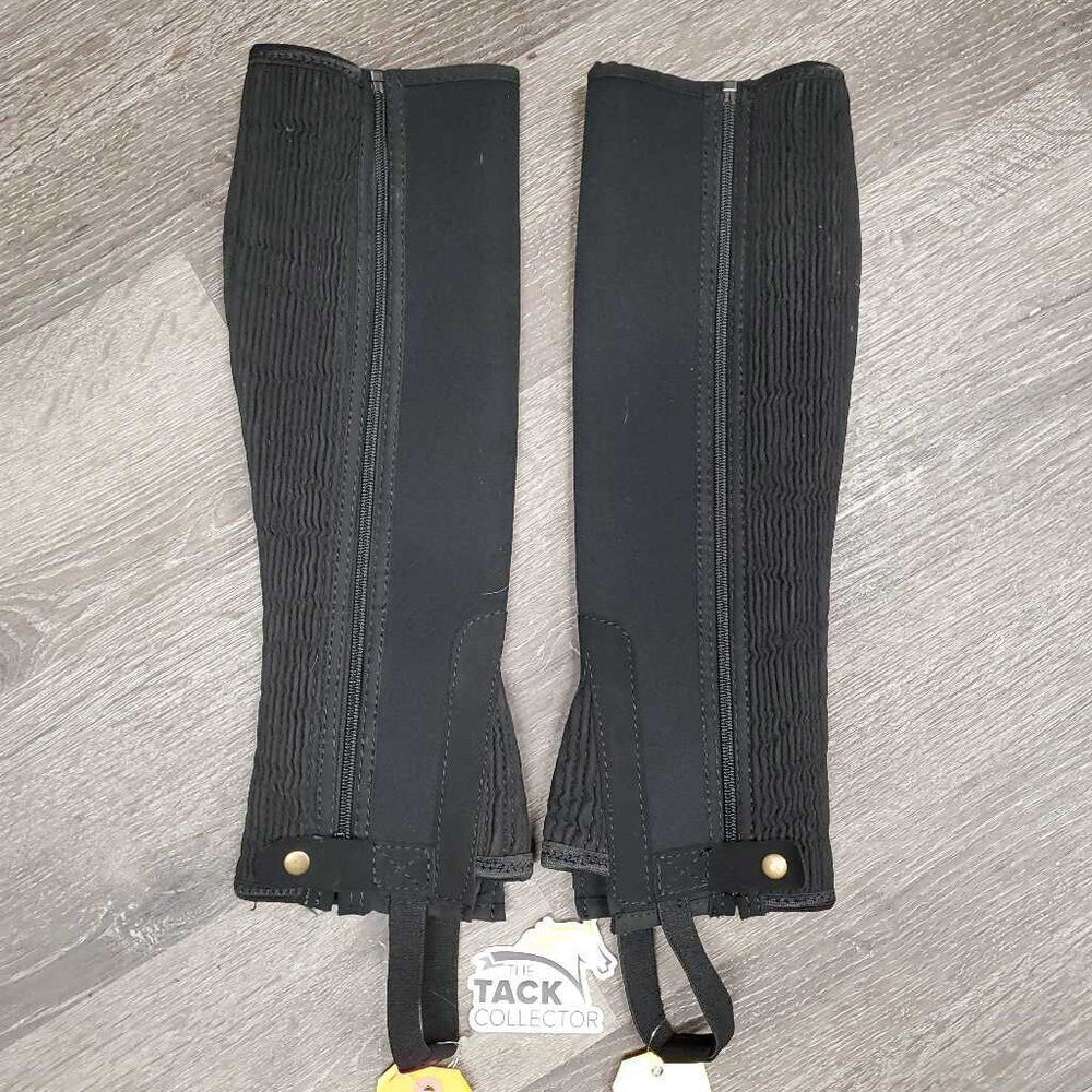 Neoprene Half Chaps *xc/like new, clean, bent ?dented calf elastic