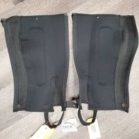 Neoprene Half Chaps *xc/like new, clean, bent ?dented calf elastic