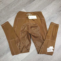 Sticky Full Seat Lined Riding Tight Breeches, Pull on, 2 Thigh Pockets *xc
