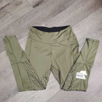 Lined Sticky Full Seat Riding Tight Breeches, Pull On, 2 Pockets *vgc/xc, clean, mnr seat rubs & pills
