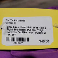 Lined Full Seat Riding Tight Breeches, Pull On, Thigh Pockets *xc/like new
