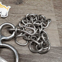 SS Curved Mullen Mouth Pelham Bit, chain *vgc, dirty & gunky
