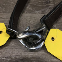 Pr Leather Donut Side Reins *vgc, dry, stiff, dirty, film/discolored
