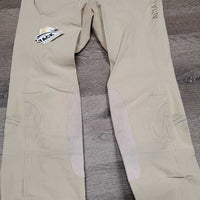 Euro Seat Breeches *gc, discolored/stained seat & legs, knee rubs & pills, seam puckers
