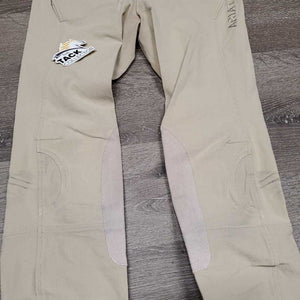 Euro Seat Breeches *gc, discolored/stained seat & legs, knee rubs & pills, seam puckers