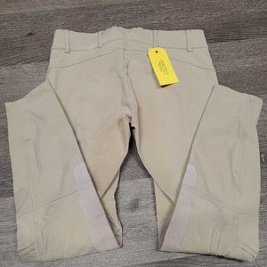 Euro Seat Breeches *gc, discolored/stained seat & legs, knee rubs & pills, seam puckers