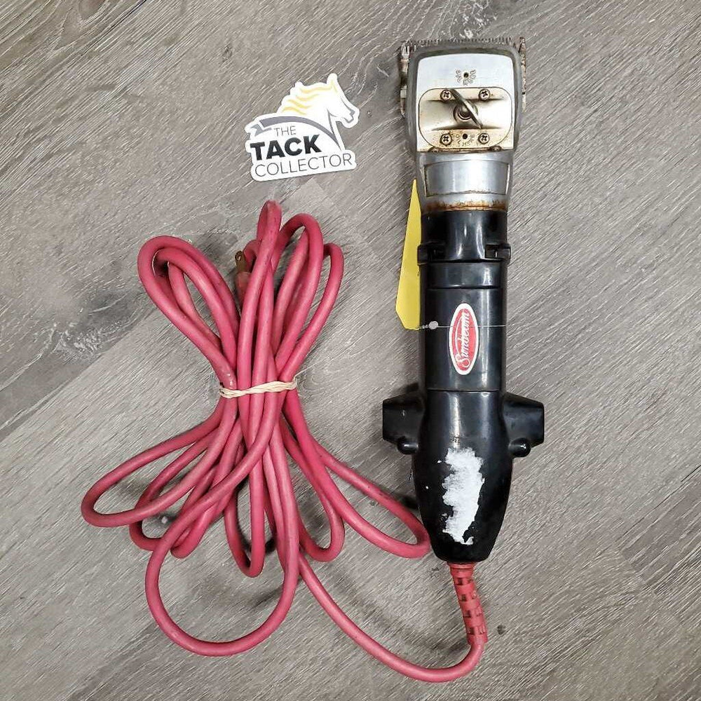 Single Speed Body Clippers, cord *gc, v.rusty, broken teeth *WORKS, SOUND GOOD, replaced cord, older, gunky eges