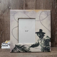 Padded Picture Frame, Roper *gc/fair, stains, rubs

